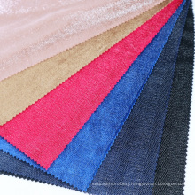 Factory Direct Sale Latest High Quality Soft Plain Solid Polyester Italy Velvet foil spandex Fabric for clothes